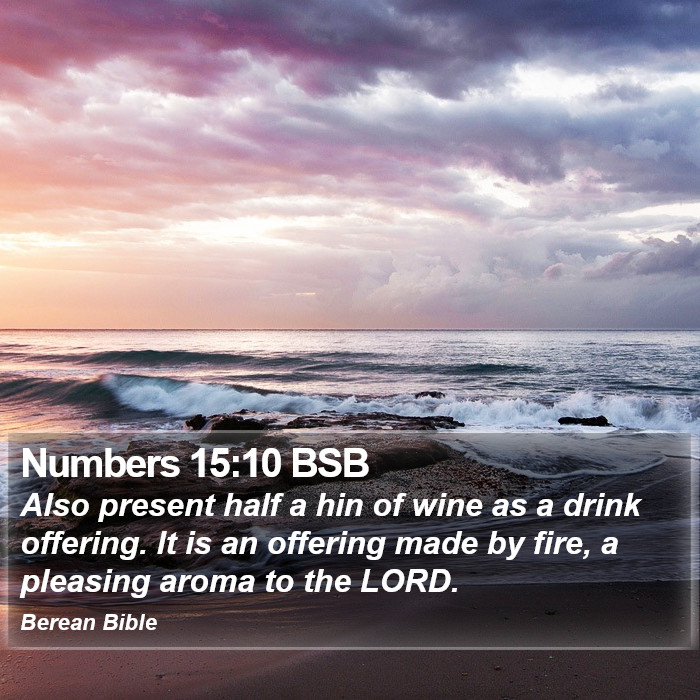 Numbers 15:10 BSB Bible Study