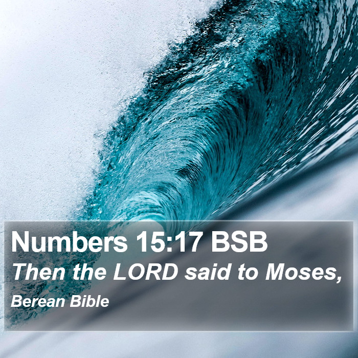 Numbers 15:17 BSB Bible Study