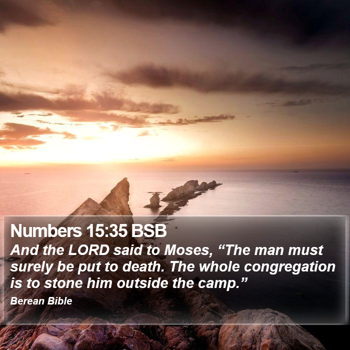 Numbers 15:35 BSB Bible Study