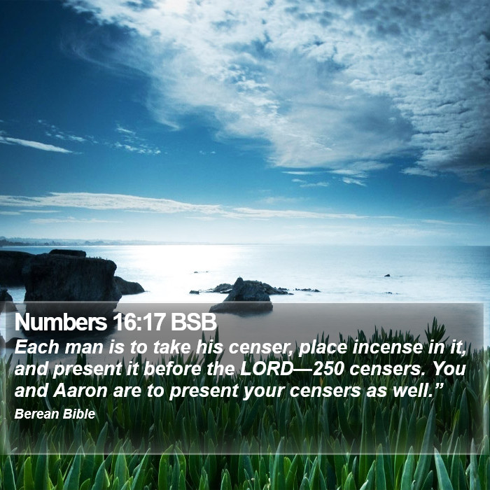 Numbers 16:17 BSB Bible Study