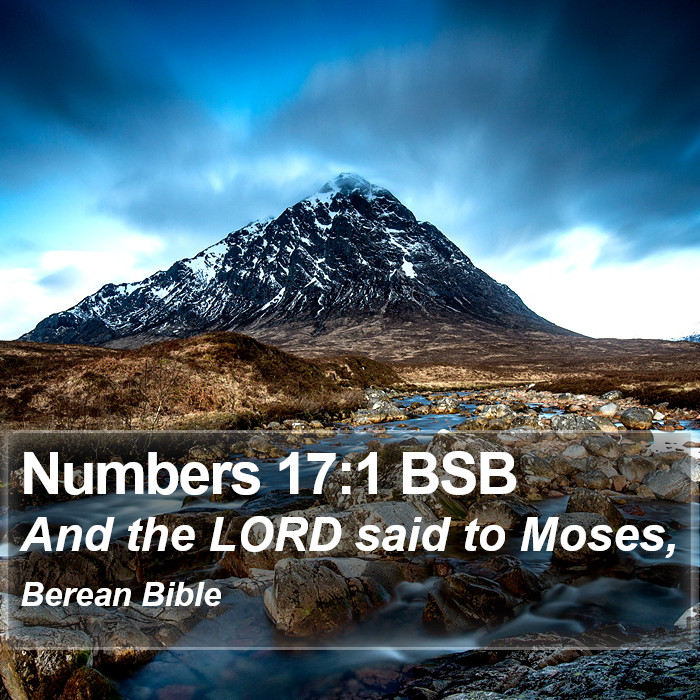 Numbers 17:1 BSB Bible Study