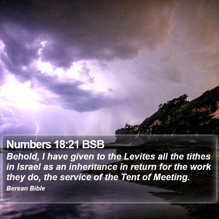 Numbers 18:21 BSB Bible Study