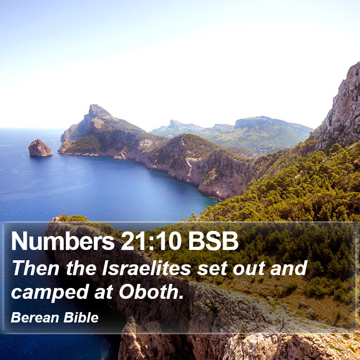 Numbers 21:10 BSB Bible Study