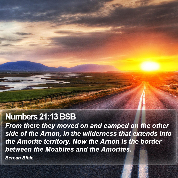 Numbers 21:13 BSB Bible Study