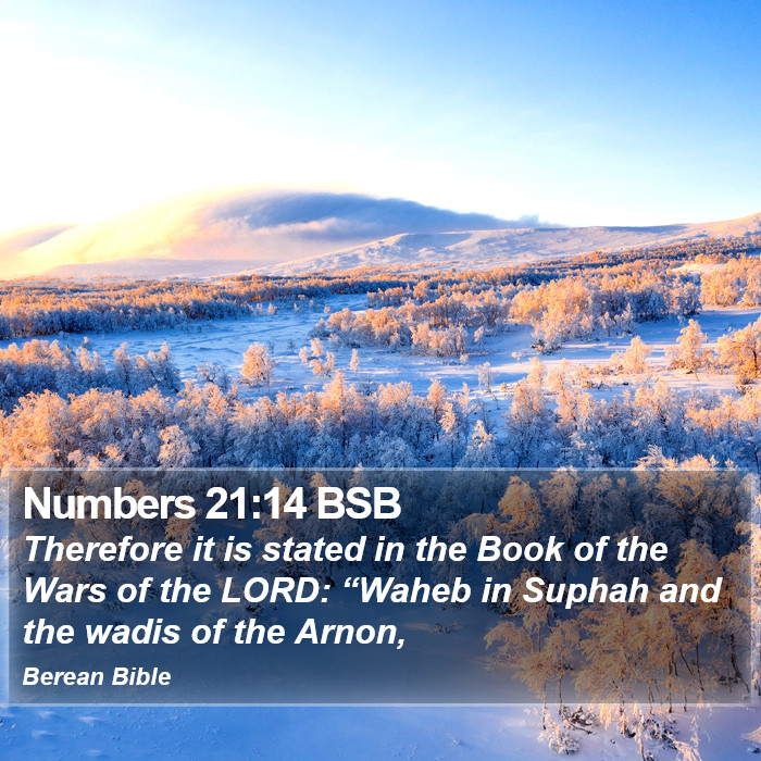 Numbers 21:14 BSB Bible Study