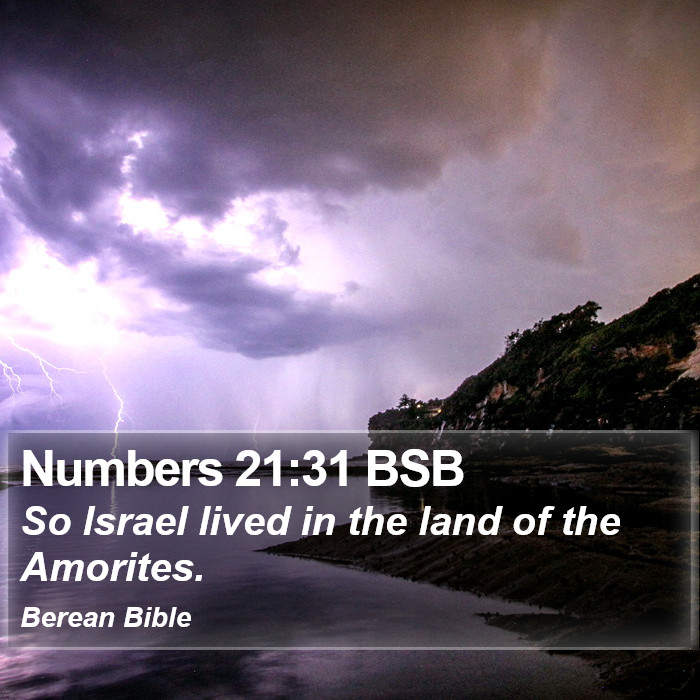 Numbers 21:31 BSB Bible Study