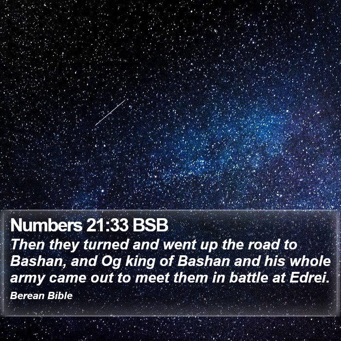 Numbers 21:33 BSB Bible Study