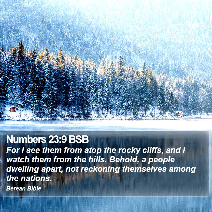 Numbers 23:9 BSB Bible Study