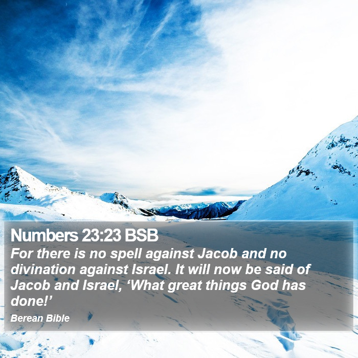 Numbers 23:23 BSB Bible Study