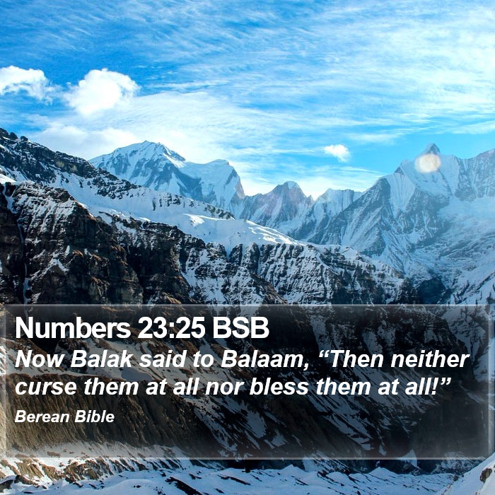 Numbers 23:25 BSB Bible Study