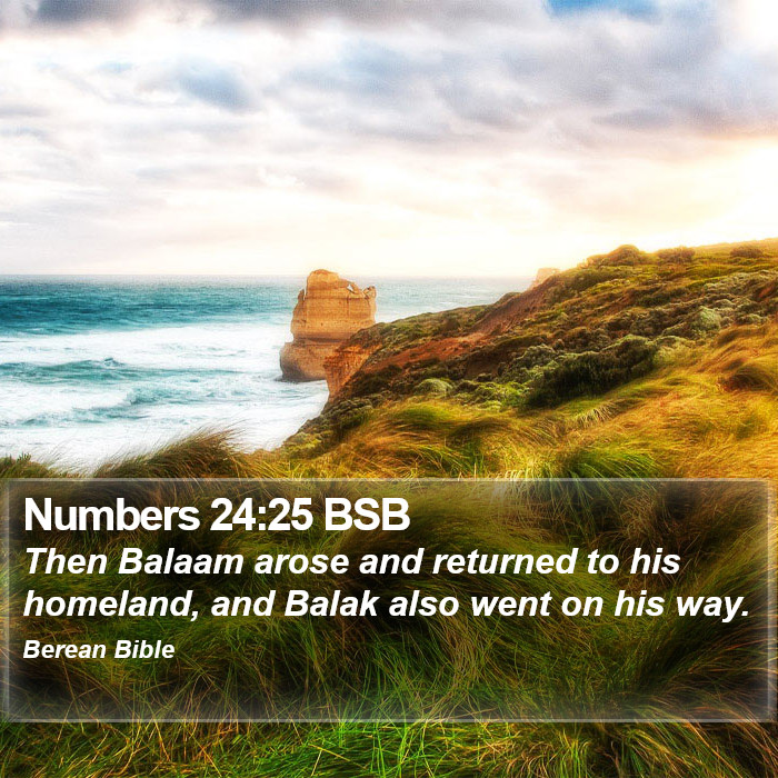 Numbers 24:25 BSB Bible Study