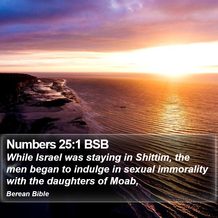 Numbers 25:1 BSB Bible Study