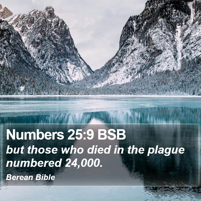 Numbers 25:9 BSB Bible Study