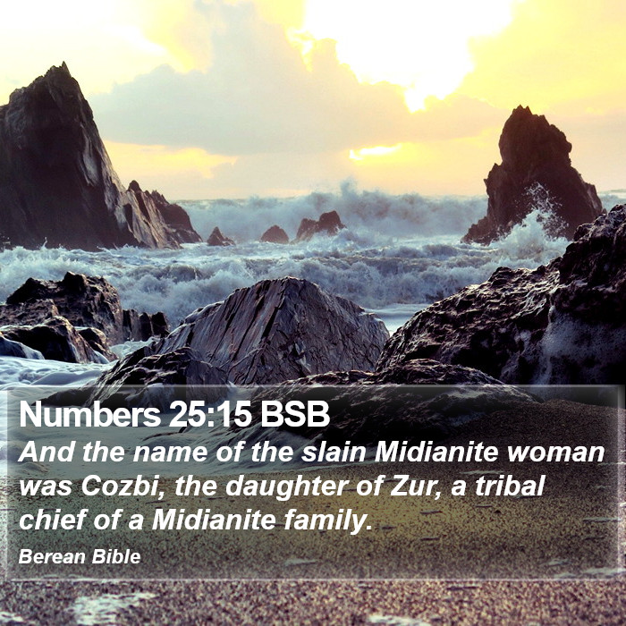 Numbers 25:15 BSB Bible Study