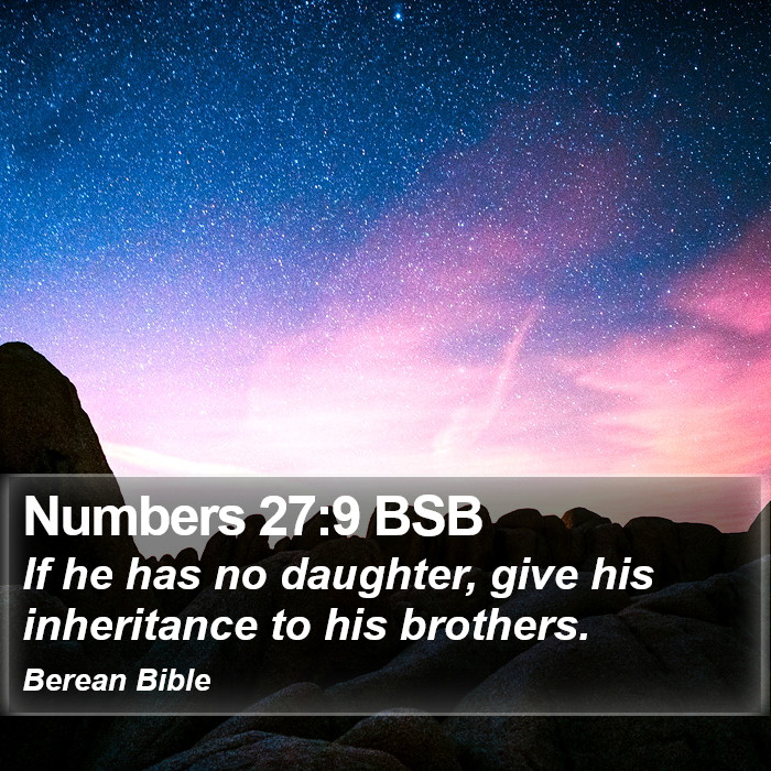 Numbers 27:9 BSB Bible Study