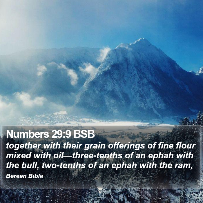 Numbers 29:9 BSB Bible Study