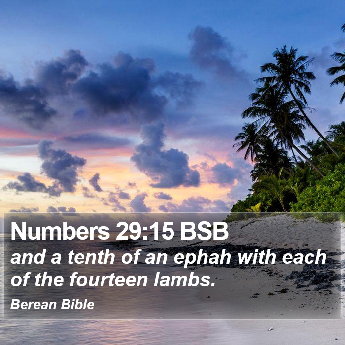 Numbers 29:15 BSB Bible Study