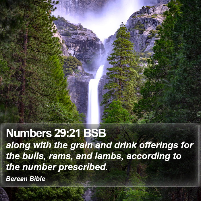 Numbers 29:21 BSB Bible Study