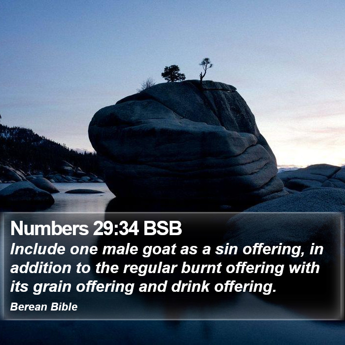 Numbers 29:34 BSB Bible Study