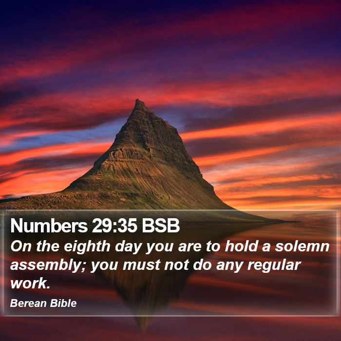 Numbers 29:35 BSB Bible Study