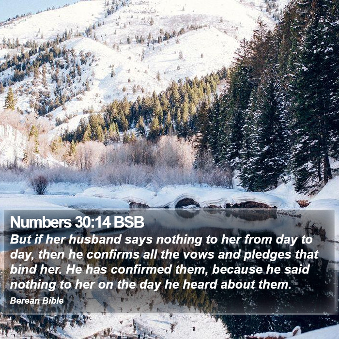 Numbers 30:14 BSB Bible Study