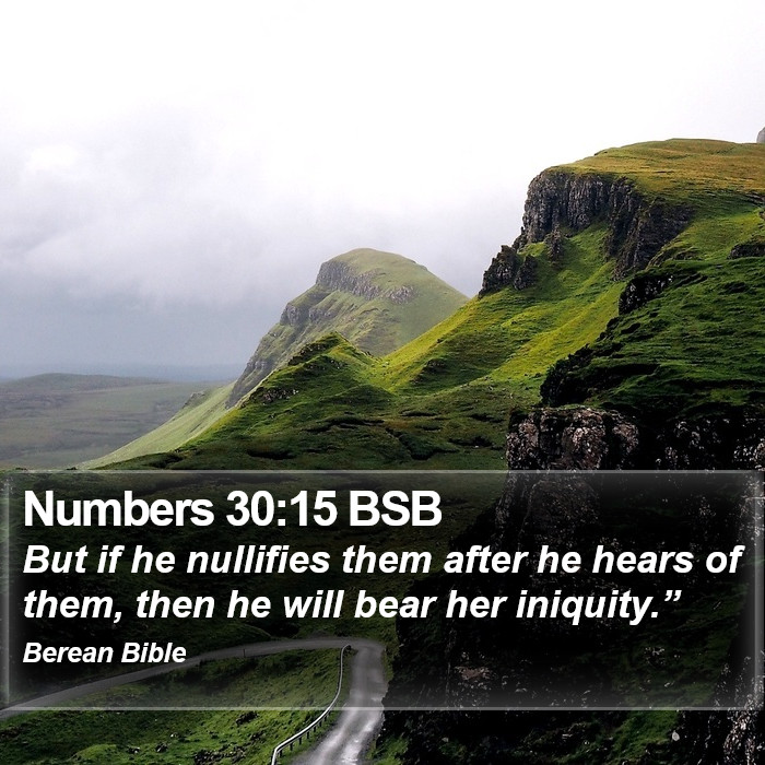 Numbers 30:15 BSB Bible Study