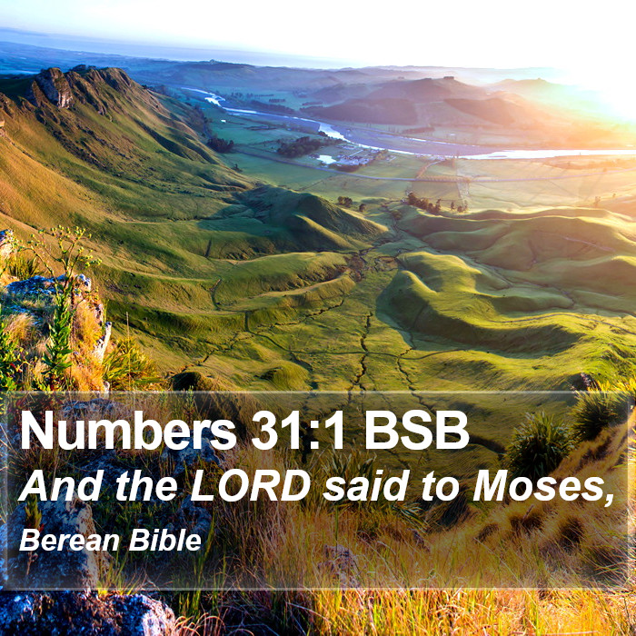 Numbers 31:1 BSB Bible Study