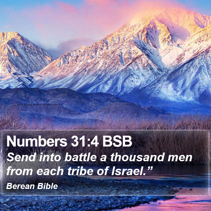 Numbers 31:4 BSB Bible Study