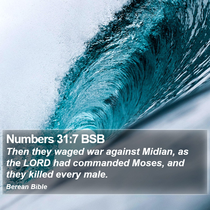 Numbers 31:7 BSB Bible Study