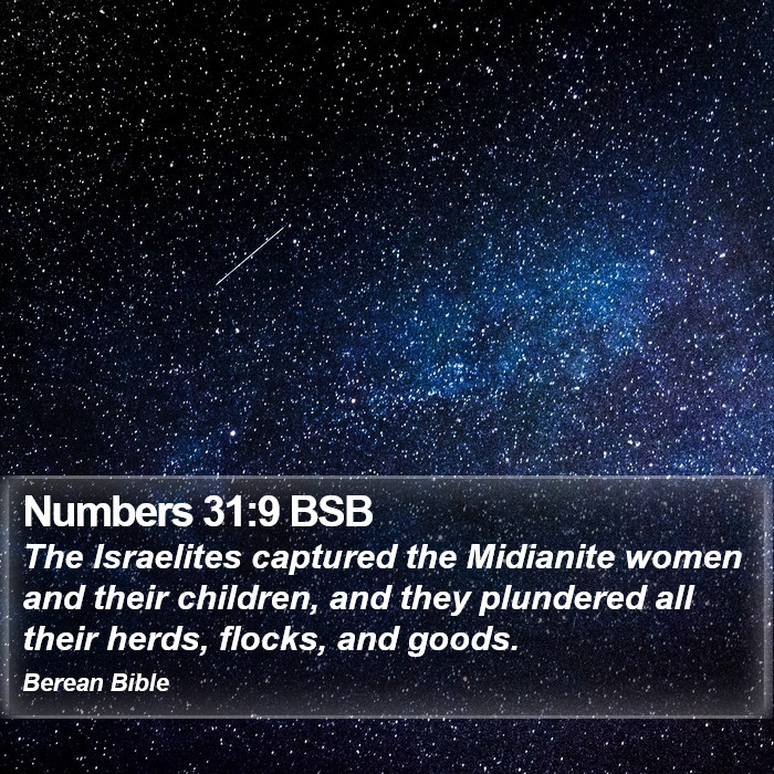 Numbers 31:9 BSB Bible Study