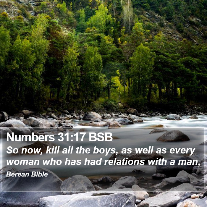 Numbers 31:17 BSB Bible Study