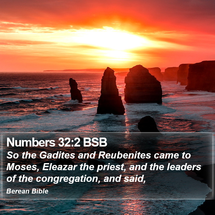 Numbers 32:2 BSB Bible Study