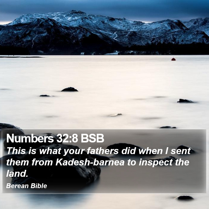 Numbers 32:8 BSB Bible Study