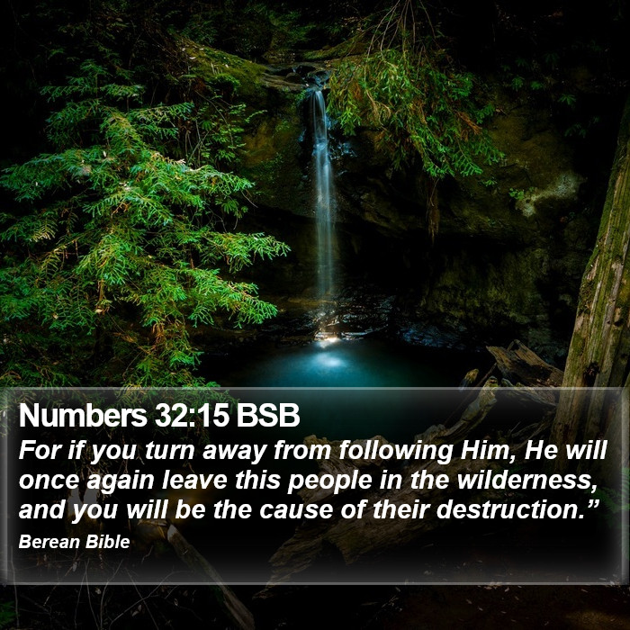 Numbers 32:15 BSB Bible Study