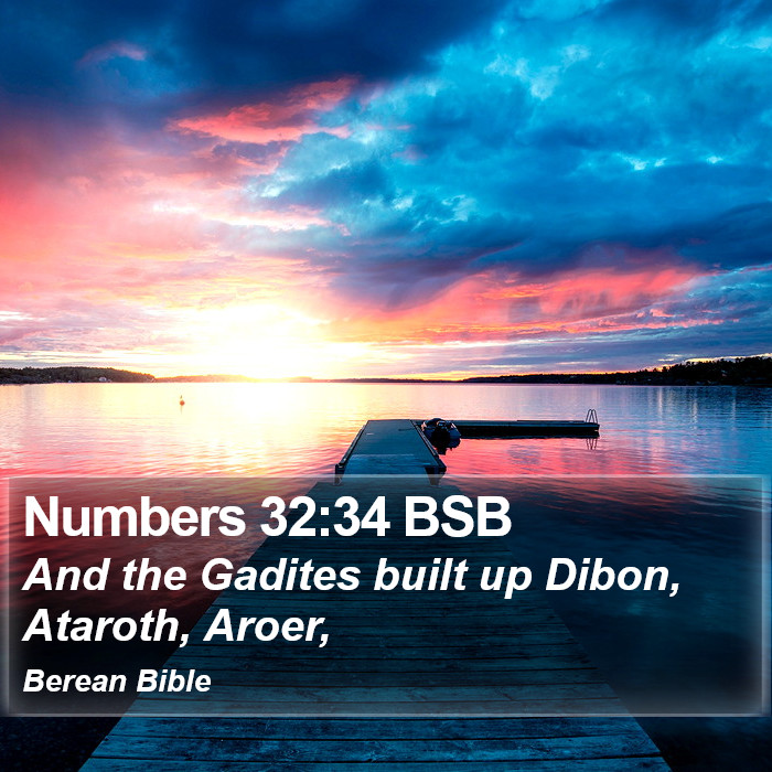 Numbers 32:34 BSB Bible Study