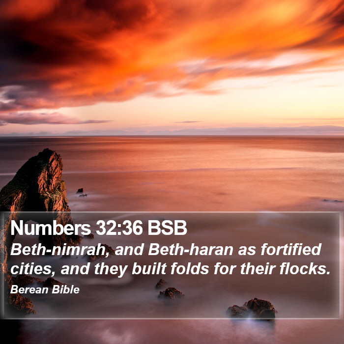 Numbers 32:36 BSB Bible Study