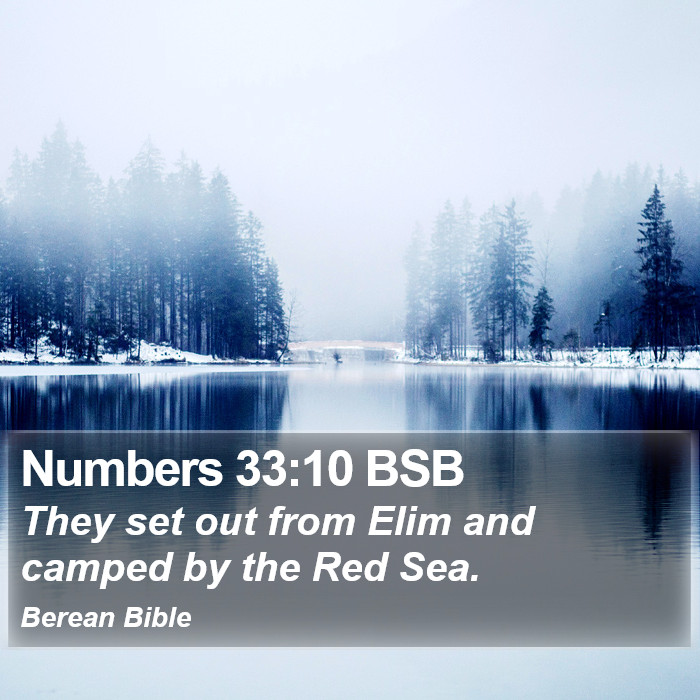 Numbers 33:10 BSB Bible Study