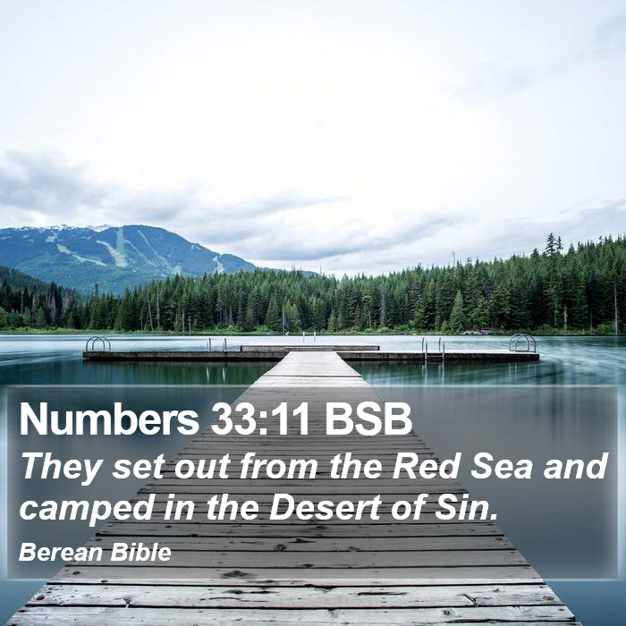 Numbers 33:11 BSB Bible Study