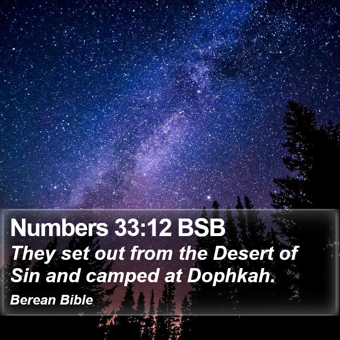 Numbers 33:12 BSB Bible Study