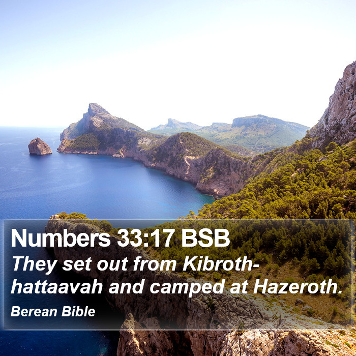 Numbers 33:17 BSB Bible Study