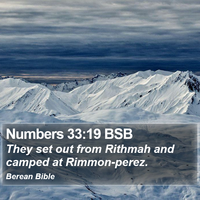 Numbers 33:19 BSB Bible Study