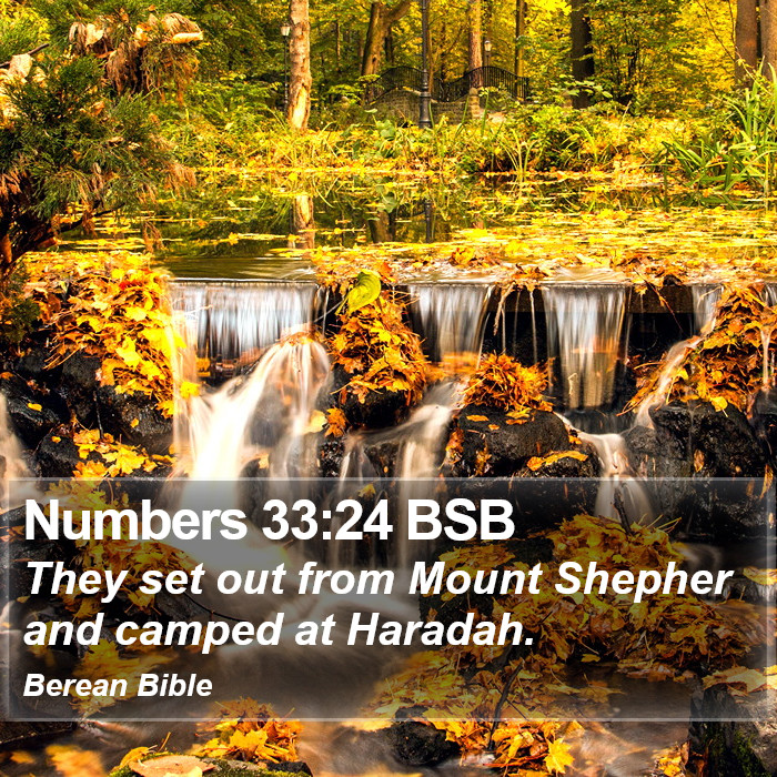 Numbers 33:24 BSB Bible Study