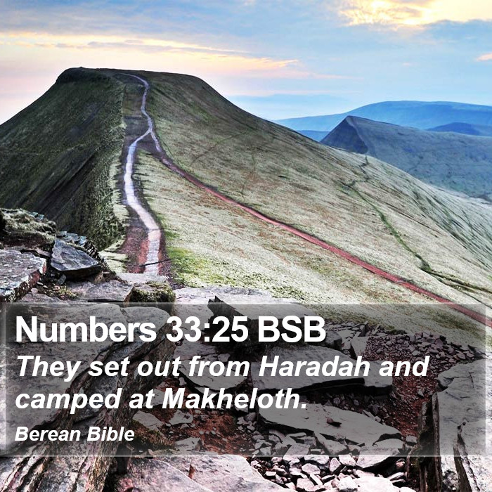 Numbers 33:25 BSB Bible Study