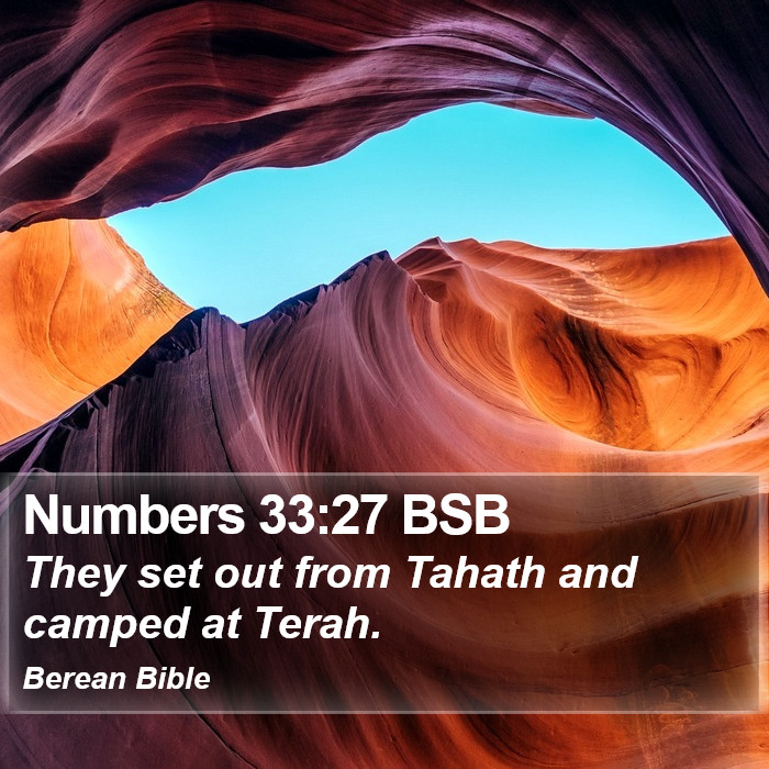 Numbers 33:27 BSB Bible Study