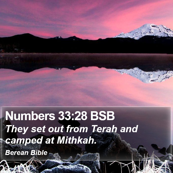 Numbers 33:28 BSB Bible Study