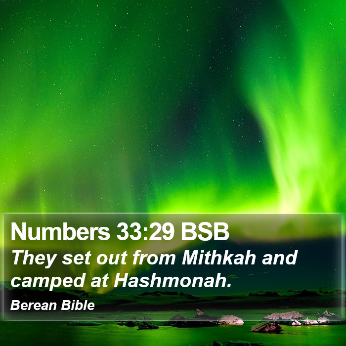 Numbers 33:29 BSB Bible Study