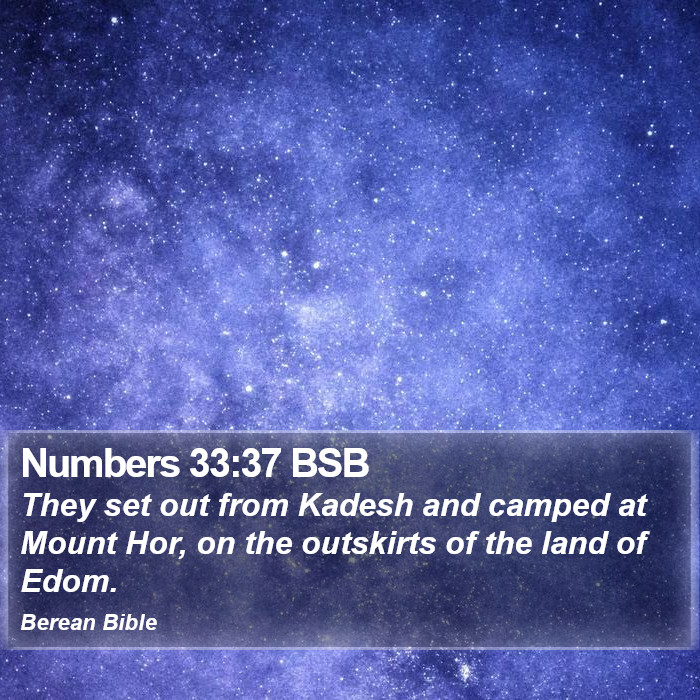 Numbers 33:37 BSB Bible Study