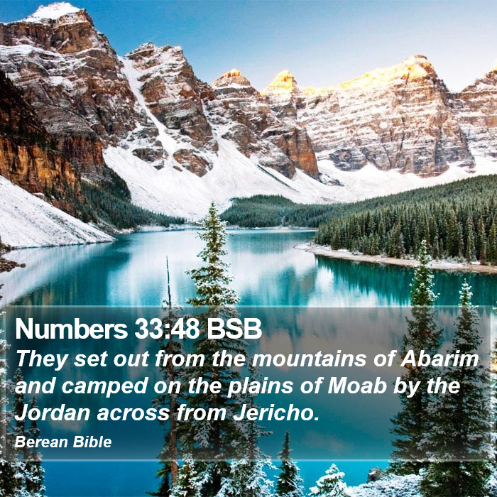 Numbers 33:48 BSB Bible Study