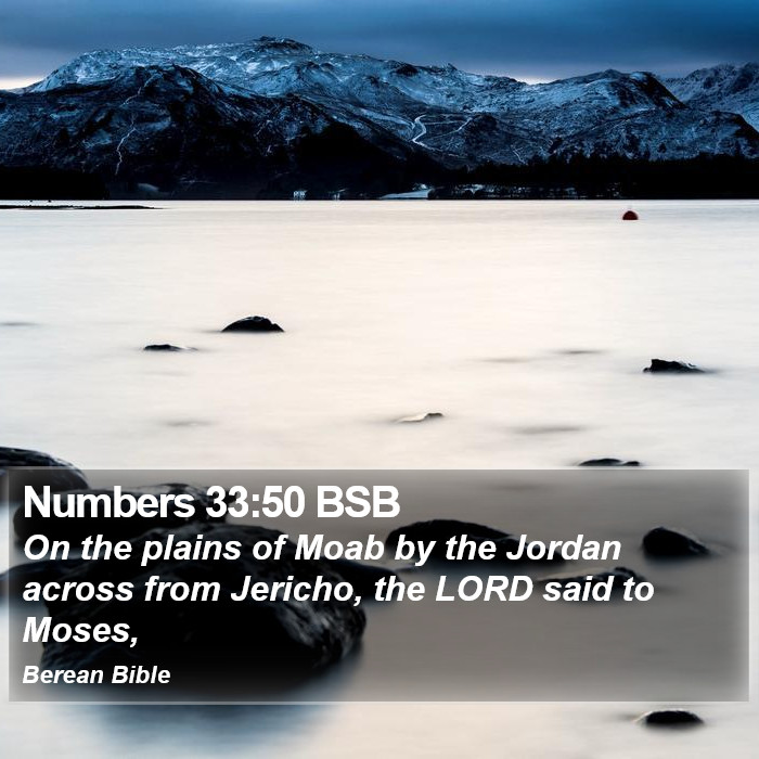 Numbers 33:50 BSB Bible Study