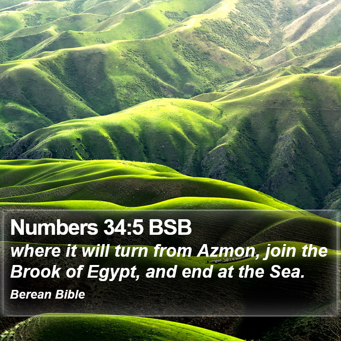 Numbers 34:5 BSB Bible Study